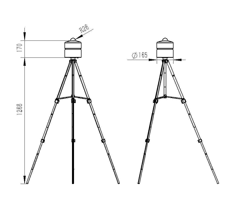 1666069165206575 太阳总辐射检测仪产品尺寸图