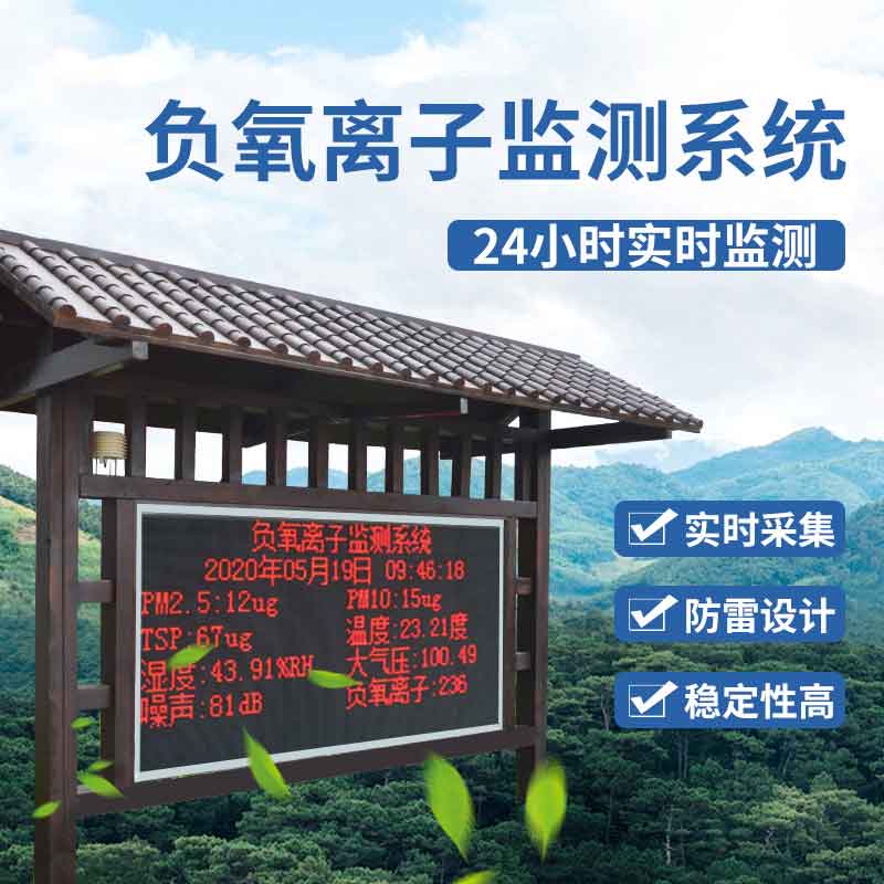 户外负氧离子监测站—2023景区空气质量监测设备